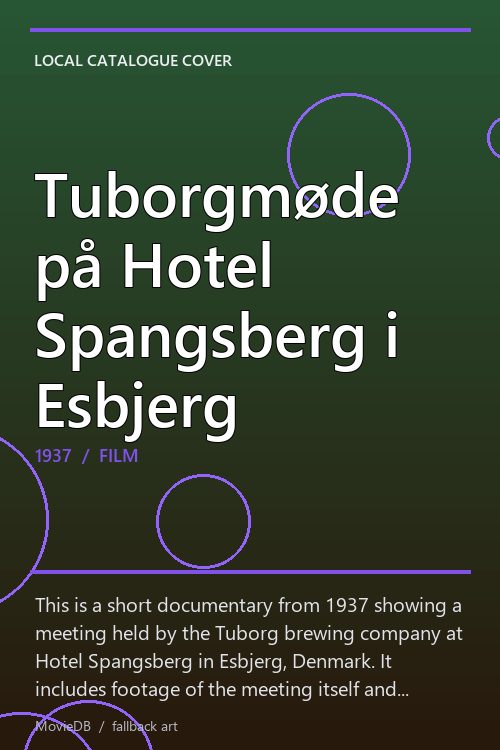 Tuborgmøde på Hotel Spangsberg i Esbjerg poster