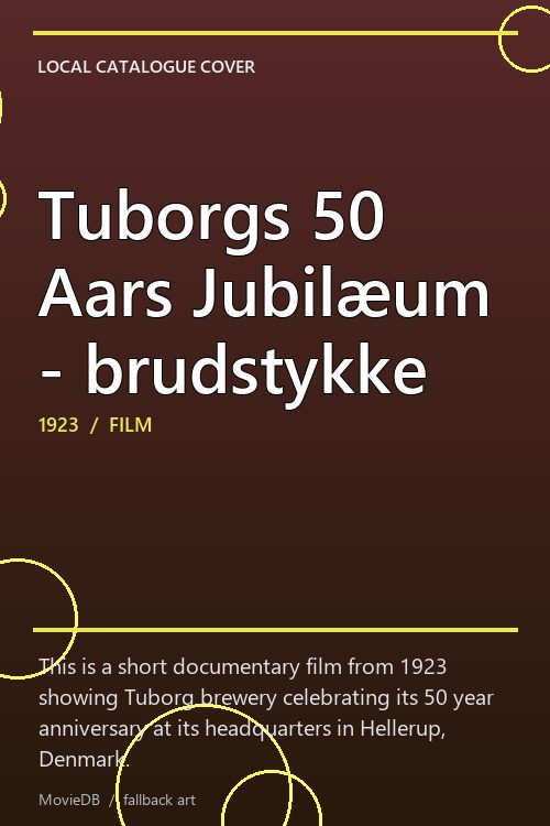 Tuborgs 50 Aars Jubilæum - brudstykke poster