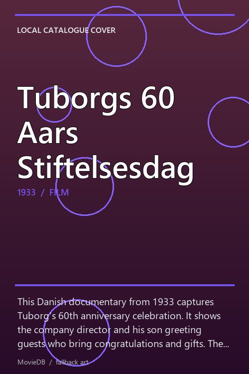 Tuborgs 60 Aars Stiftelsesdag poster