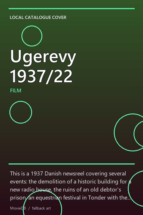 Ugerevy 1937/22 poster