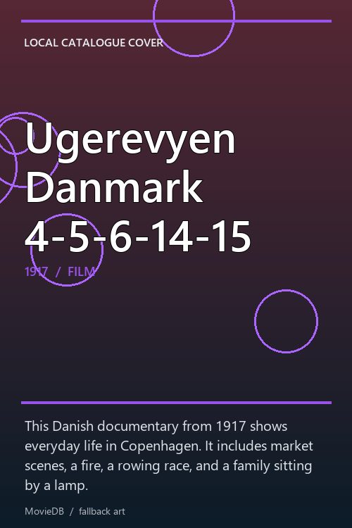 Ugerevyen Danmark 4-5-6-14-15 poster