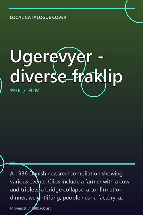 Ugerevyer - diverse fraklip poster