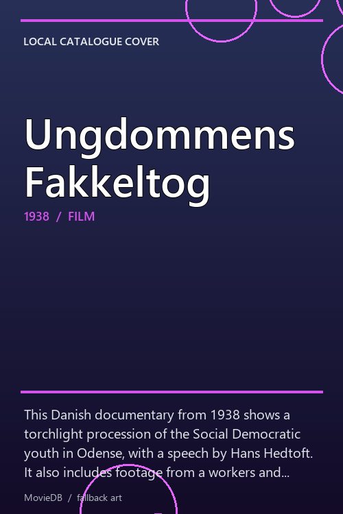 Ungdommens Fakkeltog poster