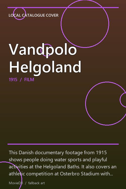 Vandpolo Helgoland poster