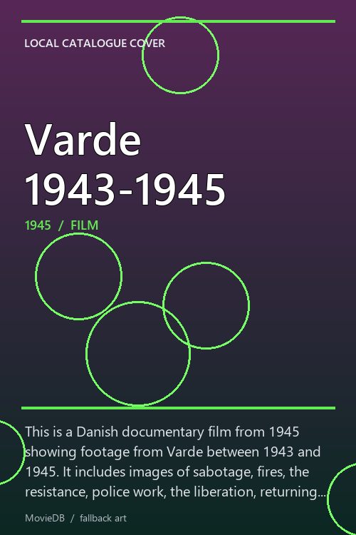 Varde 1943-1945 poster