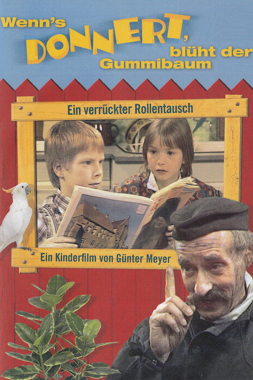 Wenn’s donnert, blüht der Gummibaum poster