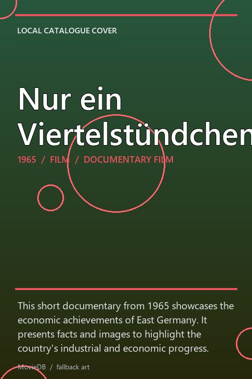 Nur ein Viertelstündchen poster