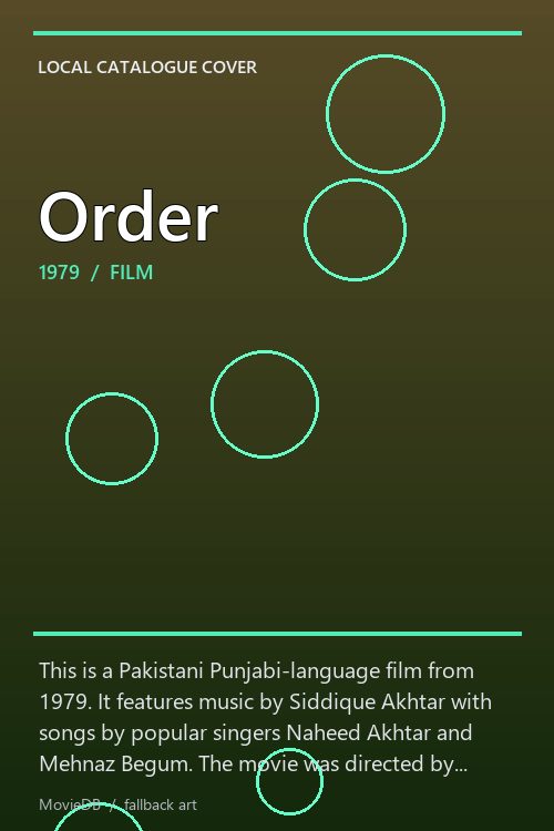 Order poster