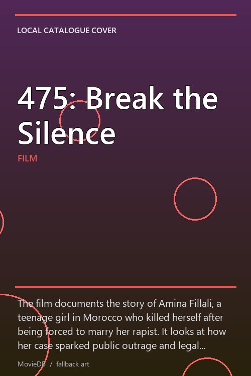 475: Break the Silence poster