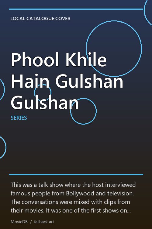 Phool Khile Hain Gulshan Gulshan poster
