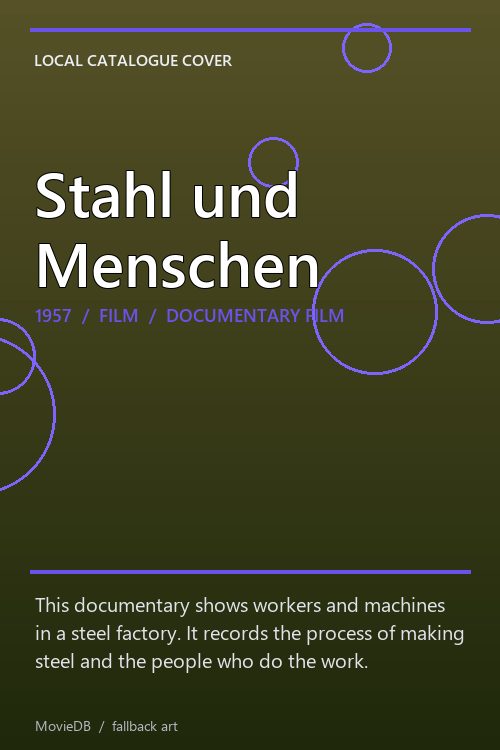 Stahl und Menschen poster