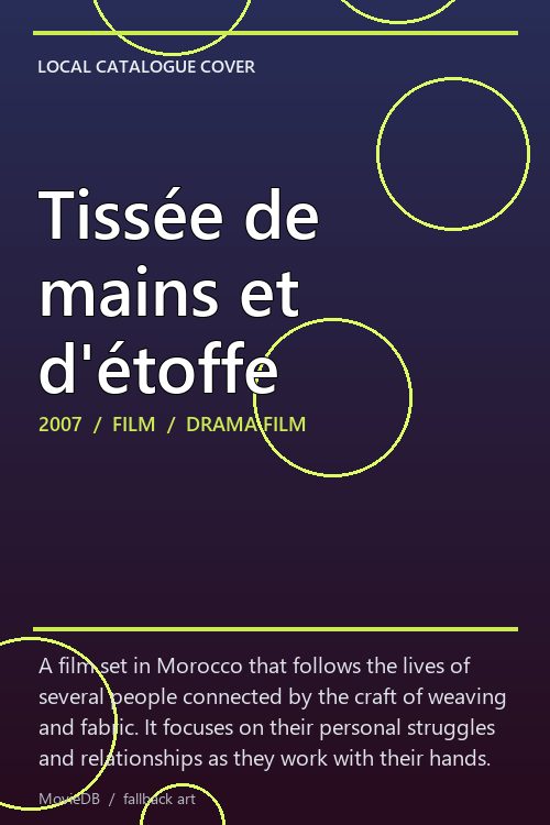 Tissée de mains et d'étoffe poster
