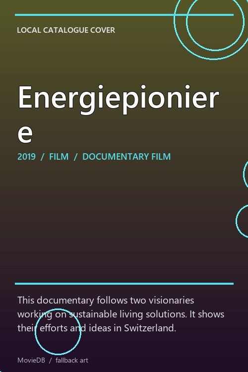Energiepioniere poster