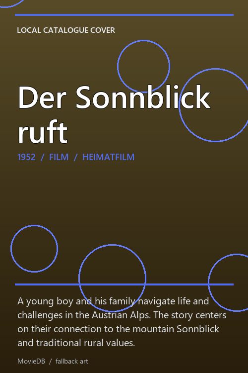 Der Sonnblick ruft poster