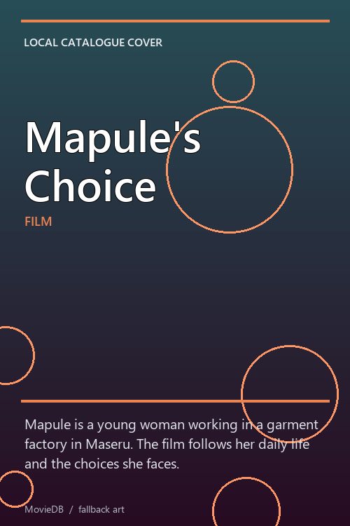 Mapule's Choice poster