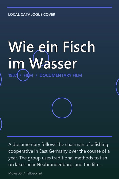Wie ein Fisch im Wasser poster