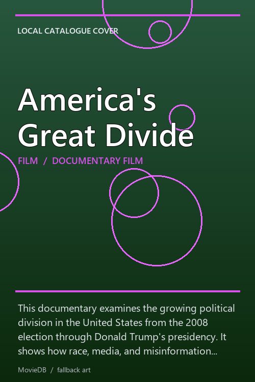 America's Great Divide poster