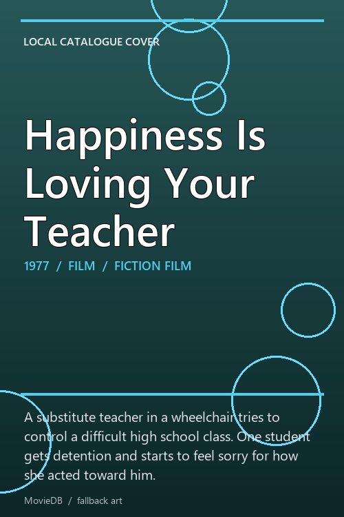 Happiness Is Loving Your Teacher poster