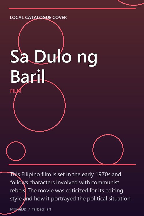 Sa Dulo ng Baril poster