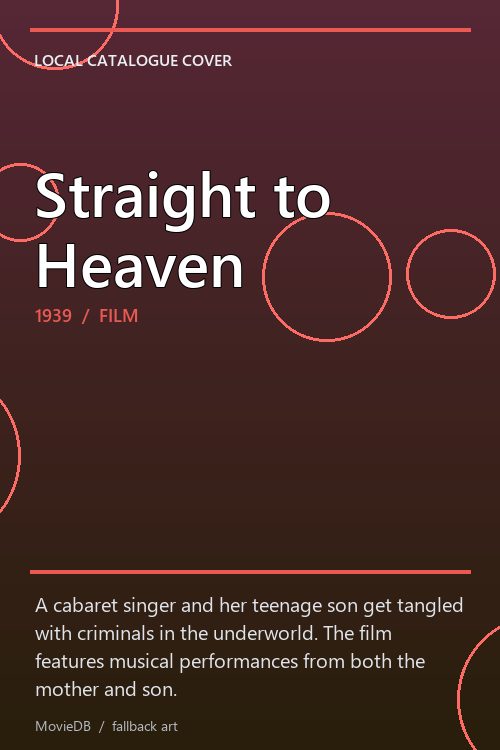 Straight to Heaven poster