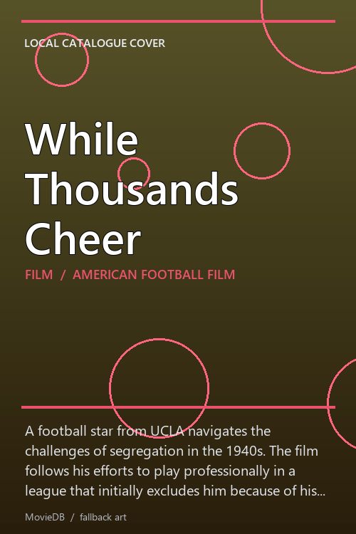 While Thousands Cheer poster
