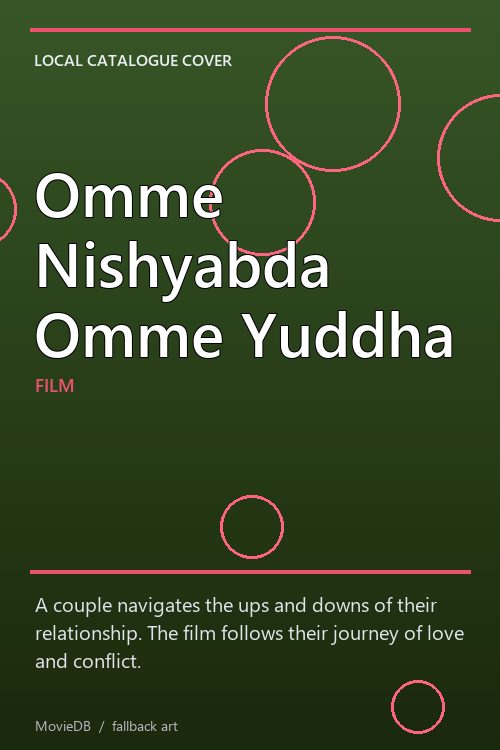 Omme Nishyabda Omme Yuddha poster