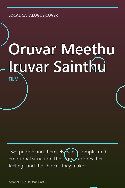 Oruvar Meethu Iruvar Sainthu poster