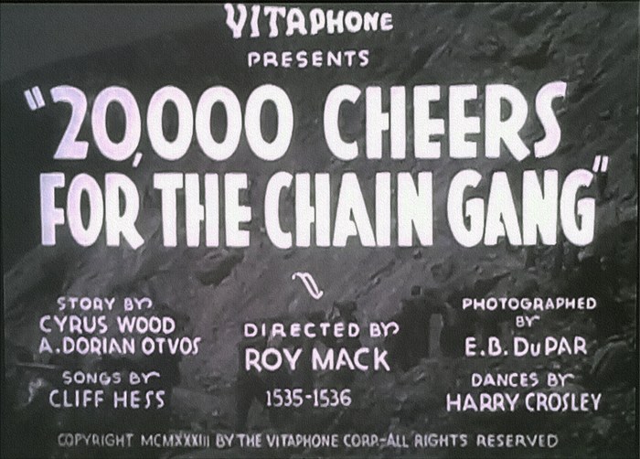 20,000 Cheers for the Chain Gang poster