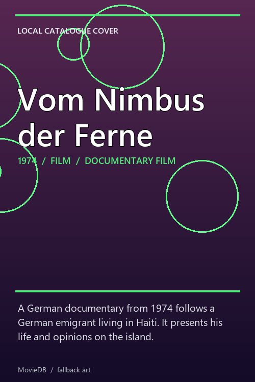 Vom Nimbus der Ferne poster