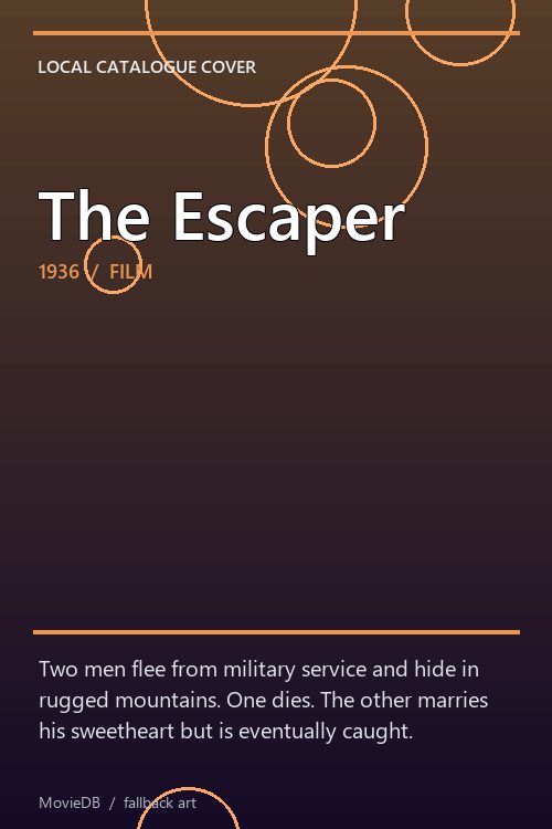 The Escaper poster