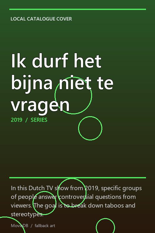 Ik durf het bijna niet te vragen poster