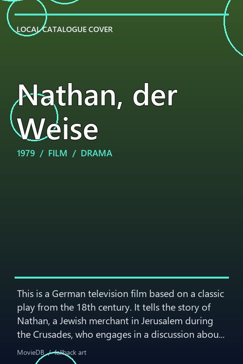 Nathan, der Weise poster