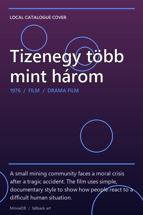 Tizenegy több mint három poster