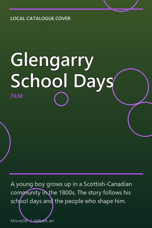 Glengarry School Days poster
