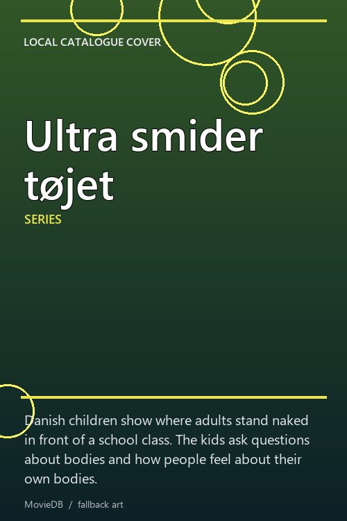 Ultra smider tøjet poster