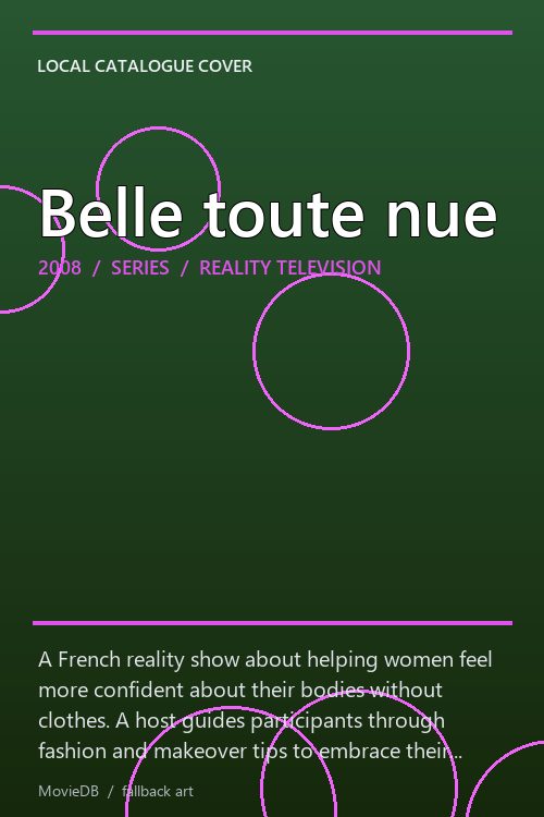 Belle toute nue poster