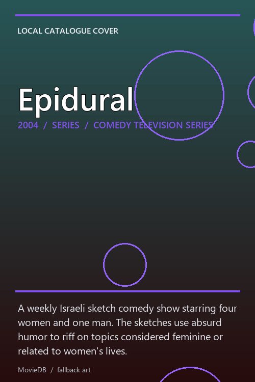Epidural poster