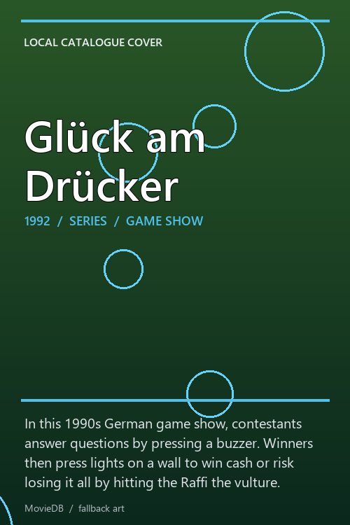 Glück am Drücker poster