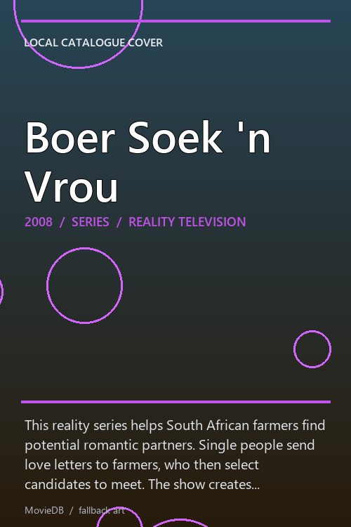 Boer Soek 'n Vrou poster