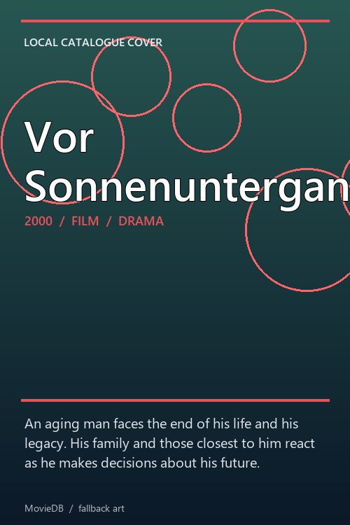 Vor Sonnenuntergang poster