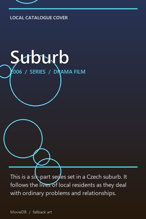 Suburb poster
