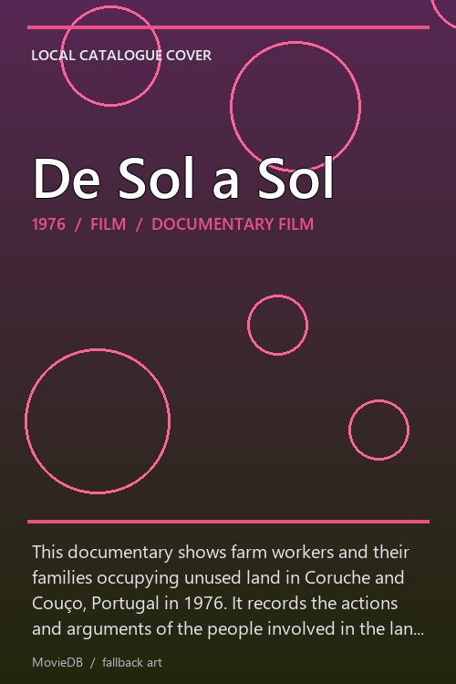 De Sol a Sol poster