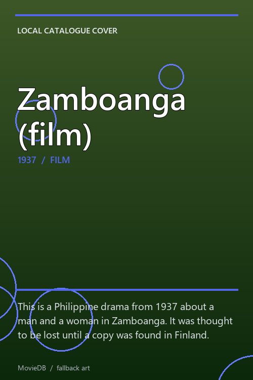 Zamboanga (film) poster