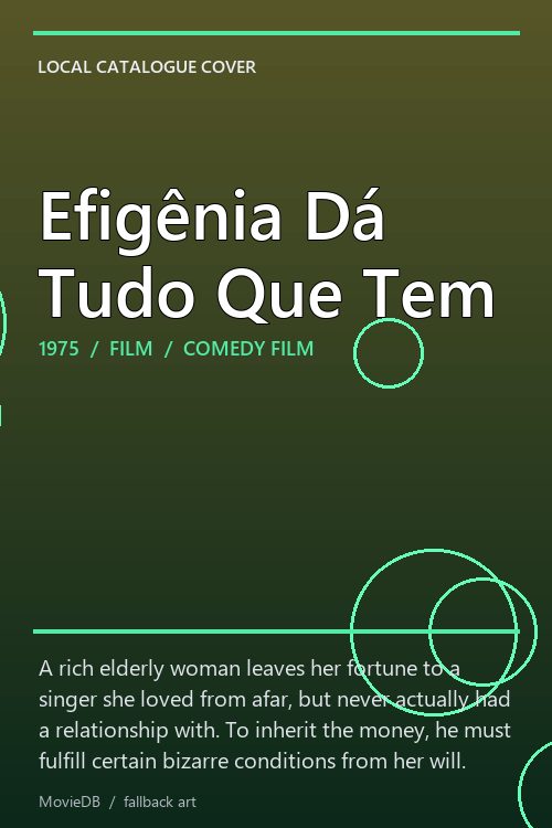 Efigênia Dá Tudo Que Tem poster