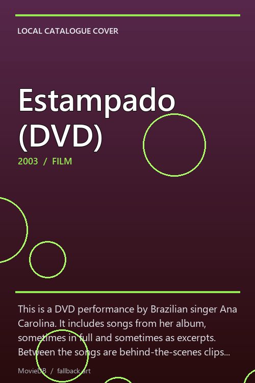 Estampado (DVD) poster