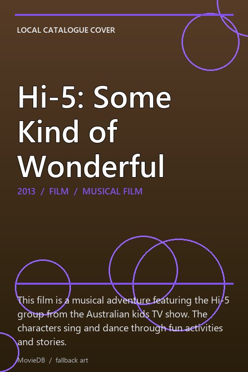 Hi-5: Some Kind of Wonderful poster