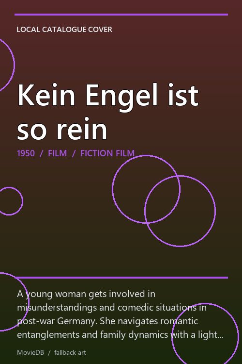 Kein Engel ist so rein poster