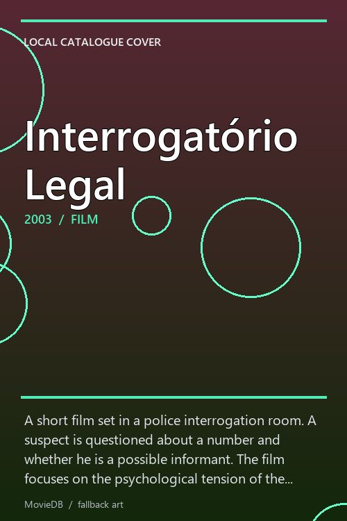 Interrogatório Legal poster