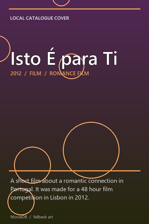 Isto É para Ti poster