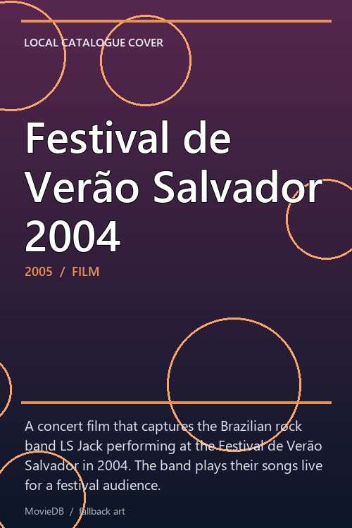 Festival de Verão Salvador 2004 poster